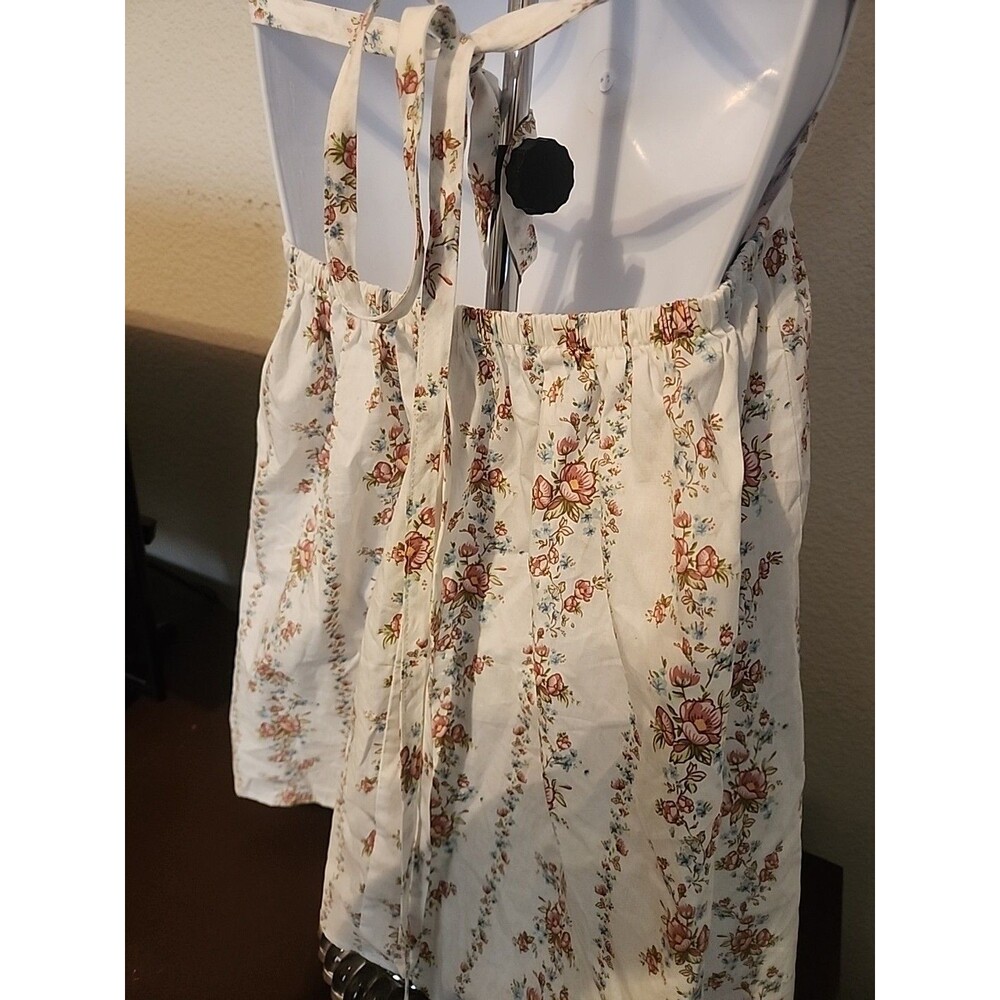 Forever 21 Floral Backless Mini Dress Womens Size M Medium Sleeveless Sun Dress - Picture 5 of 6